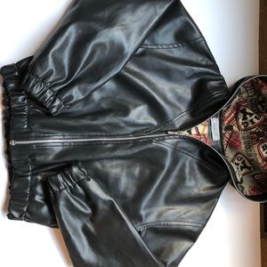 Vintage leather bomber